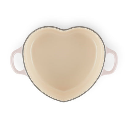 Olla Redonda Corazón 20 Cm Shell Pink Hierro Fundido1#Rosado