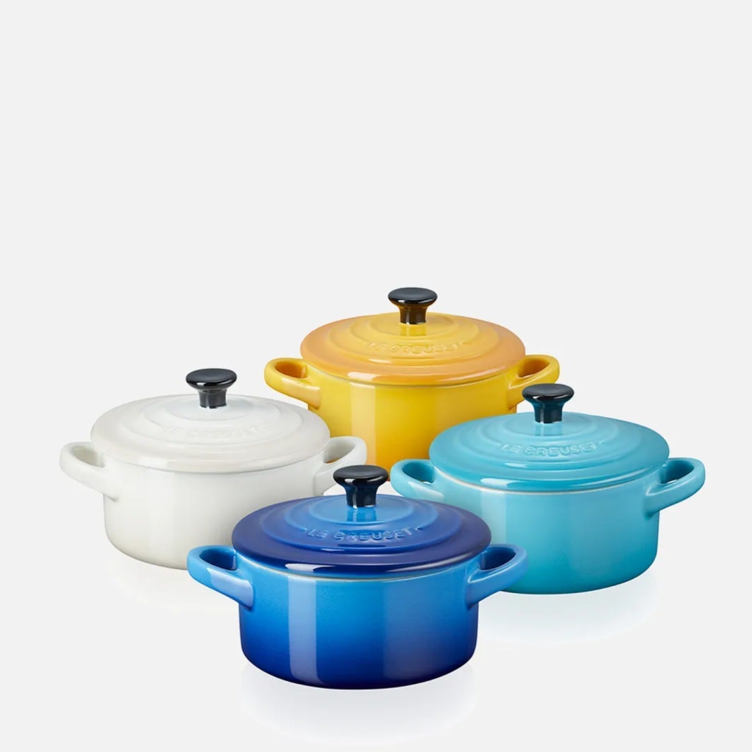 Set 4 Mini Cocottes Riviera2#Multicolor