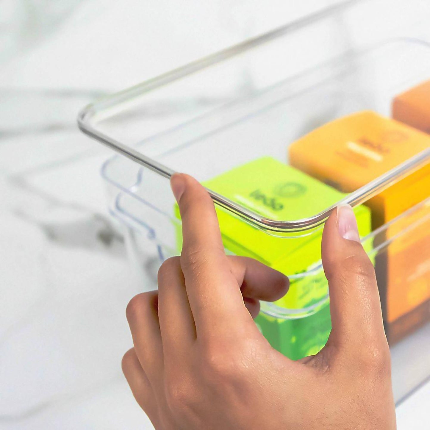 Organizador Despensa con Tapa Clear 30 X 15 X 7 cm2#Sin color