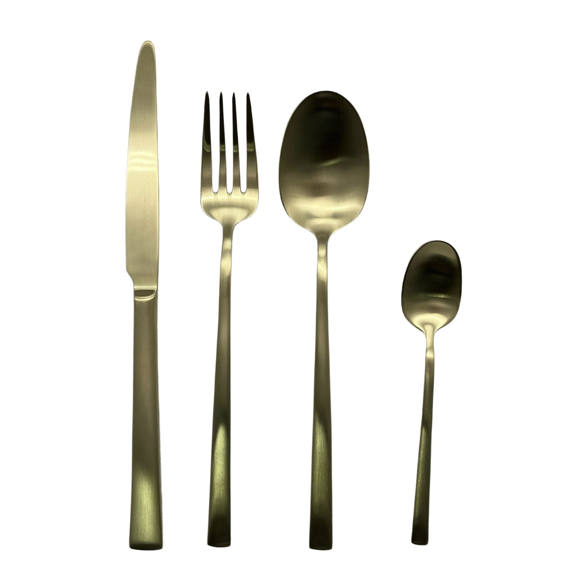 Cuchillería Titanium Champagne 24 Piezas4#Dorado