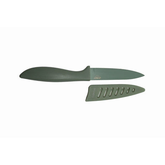 Cuchillo Acero Inoxidable Con Funda Multiusos1#Verde