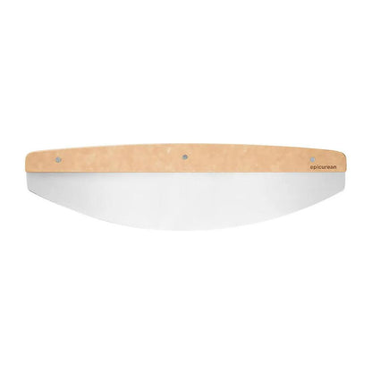 Cuchillo para Pizza de acero inoxidable y mango de fibra de madera2#Beige