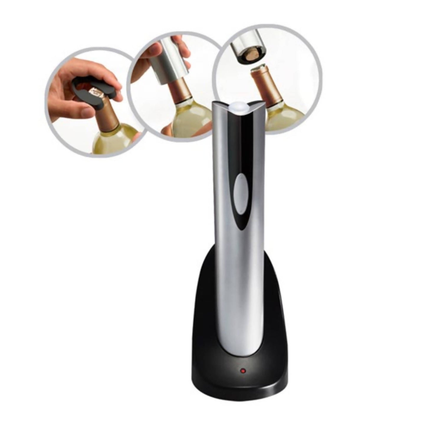 Descorchador Eléctrico 42074#Gris