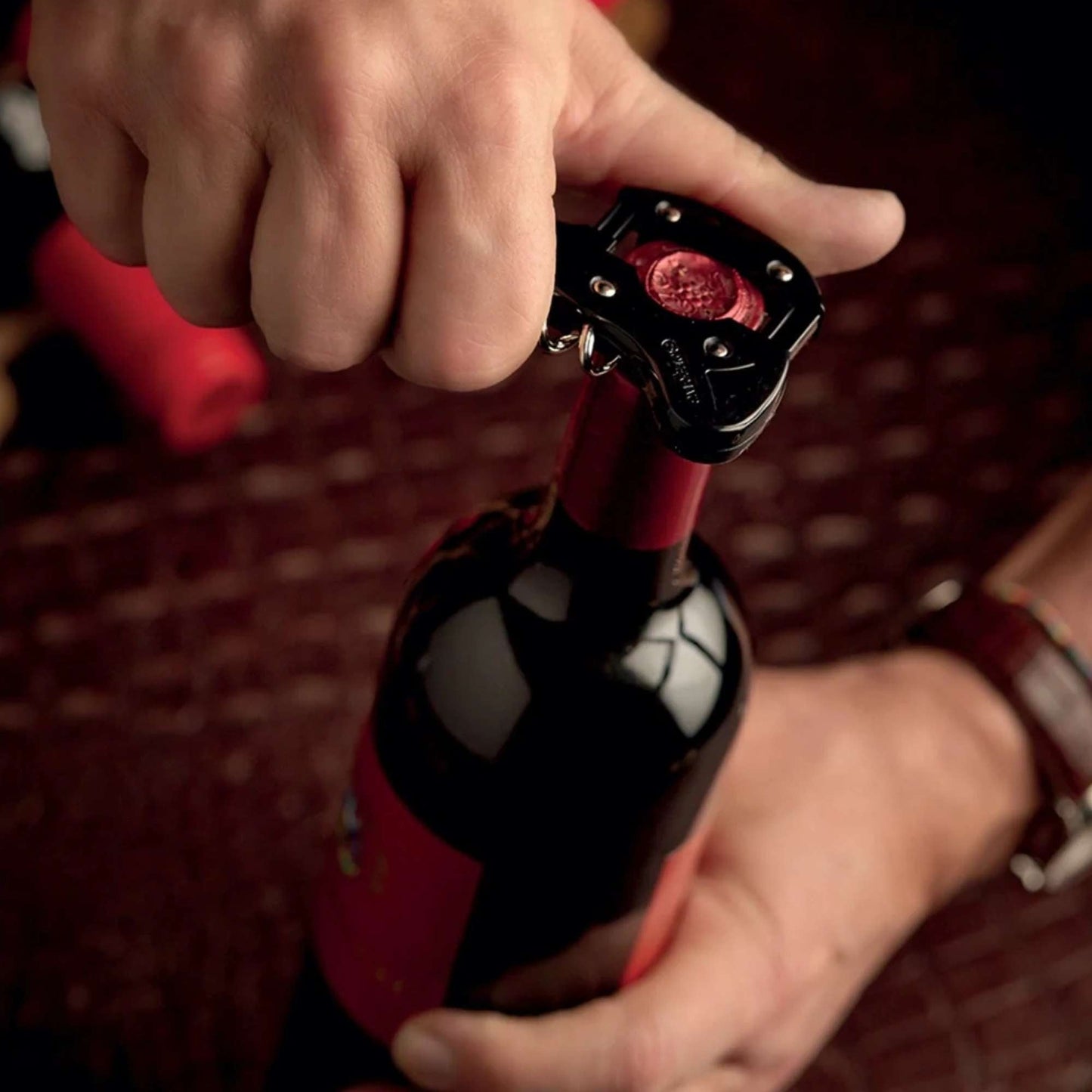 Descorchador Italiano Boomerang X.Tend13#Negro