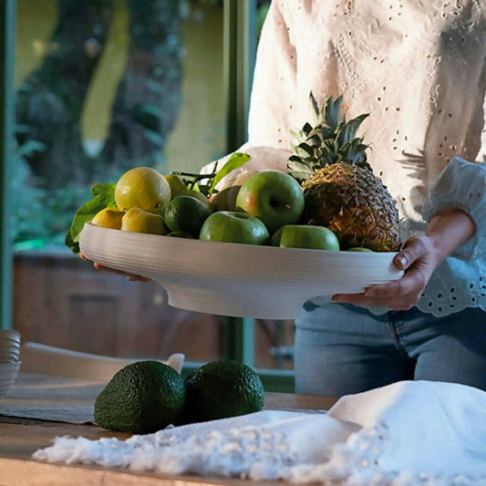 Centro Mesa Tierra 44 cms1#Crema