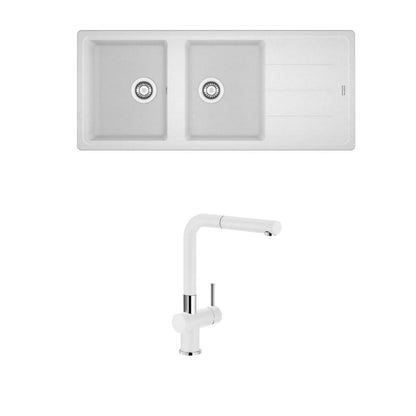 Kit 1 Grifería + Lavaplatos1#Blanco