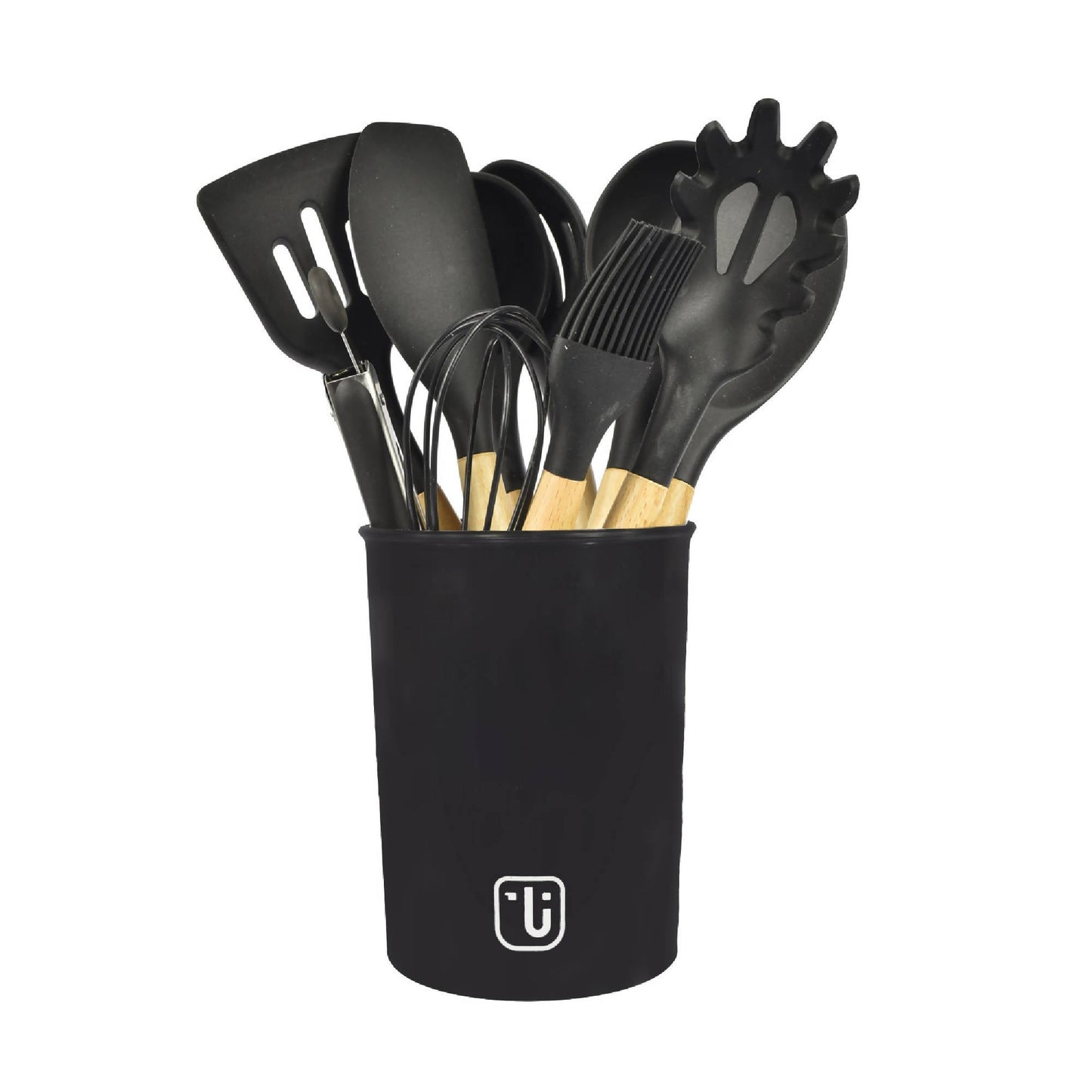 Set 12 Utensilios De Cocina Silicona9#Negro