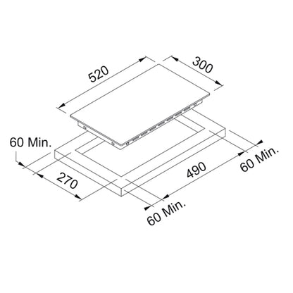 Encimera Vitro FHR 302 C TD BK2#Negro