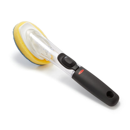 Escobilla Lavaloza Scrub Con Dispensador2#Negro