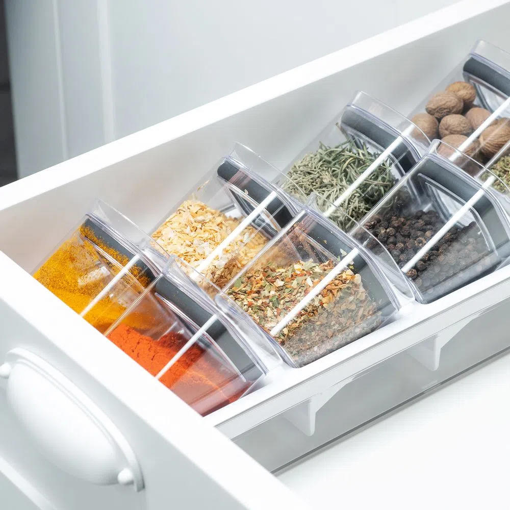 Especieros Hermético Block Cajón 9 Piezas4#Sin Color