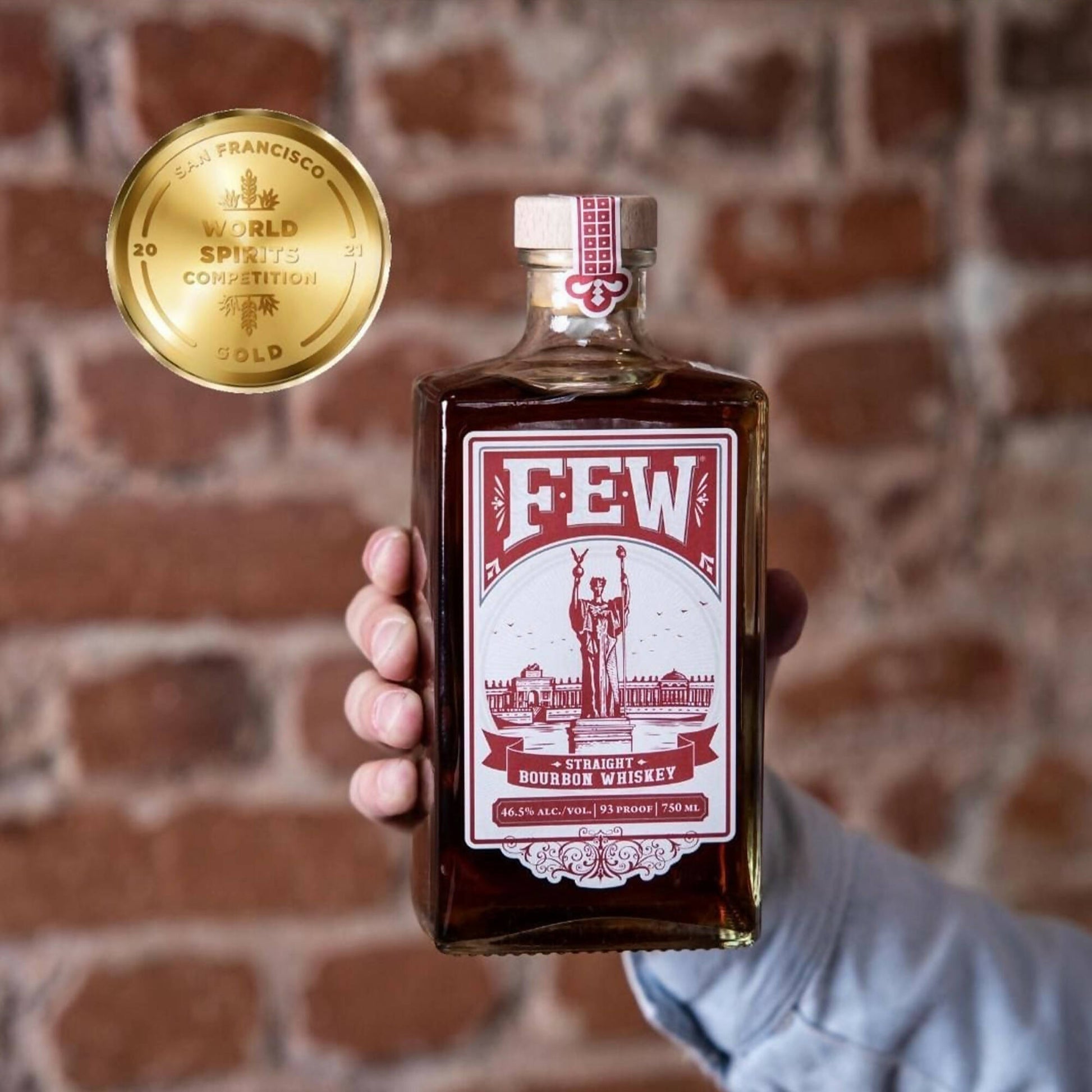 FEW Bourbon Whiskey 750ml1#Sin Color