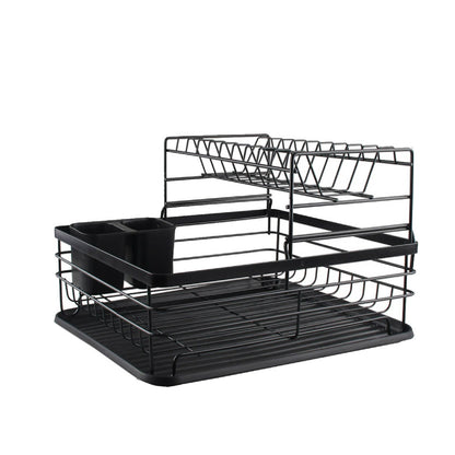 Secaplatos Escurridor 2 Niveles5#Negro