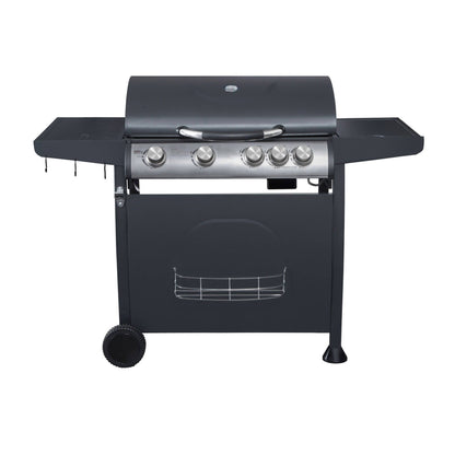 Parrilla Indiana 4 Quemadores + Quemador Lateral BBQ402GCQL3#Negro