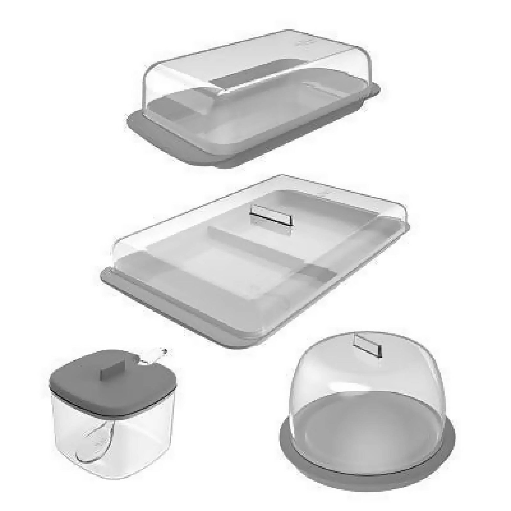 Conjunto Mesa Desayuno Break4#Gris