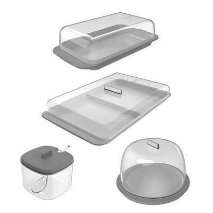 Conjunto Mesa Desayuno Break4#Gris