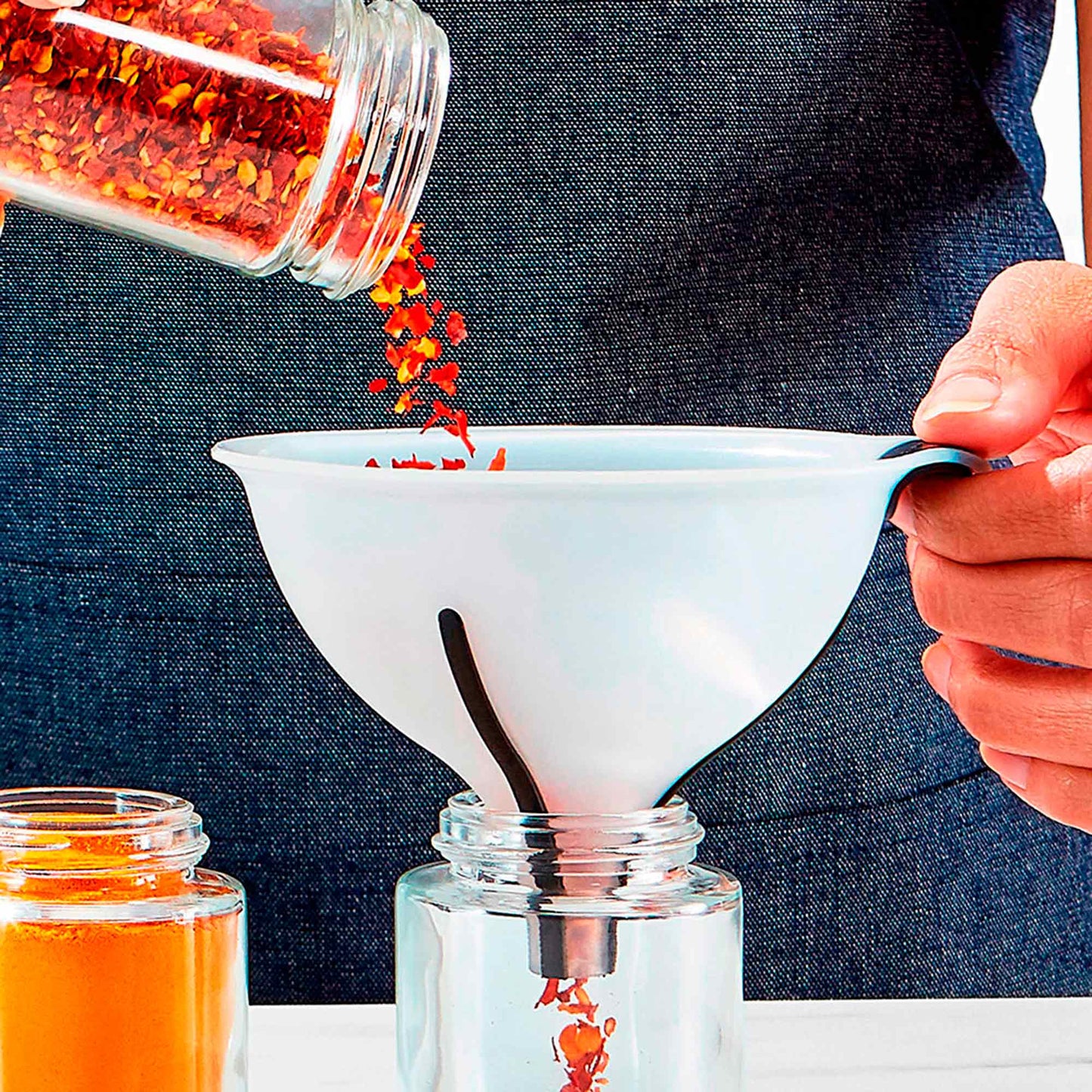 Set Embudos 3 Piezas5#Blanco