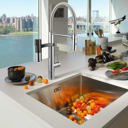 Grifería VITAL 2 IN 1 PROFESSIONALE4#Acero