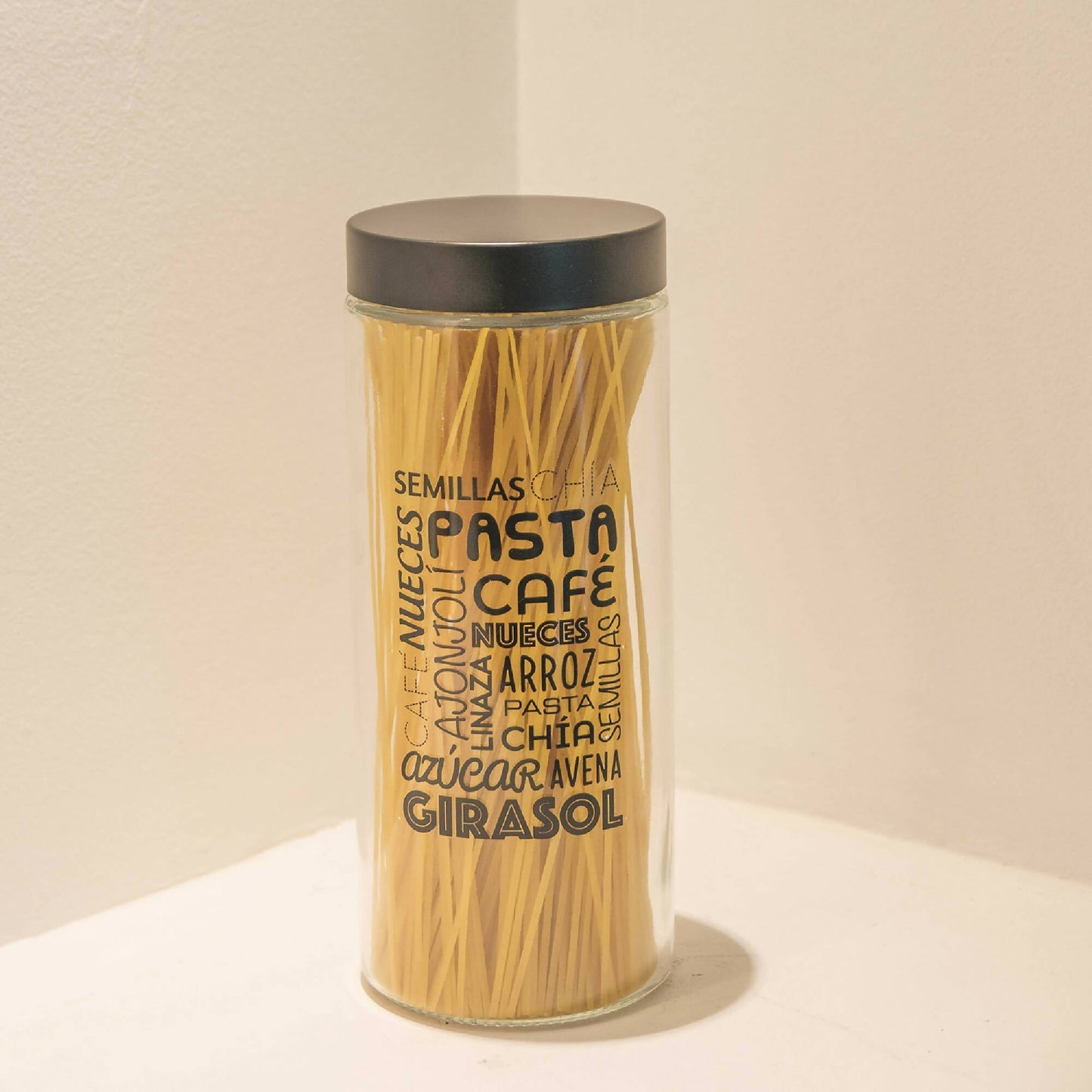 Set 5 Frascos Vidrio Black3#Negro