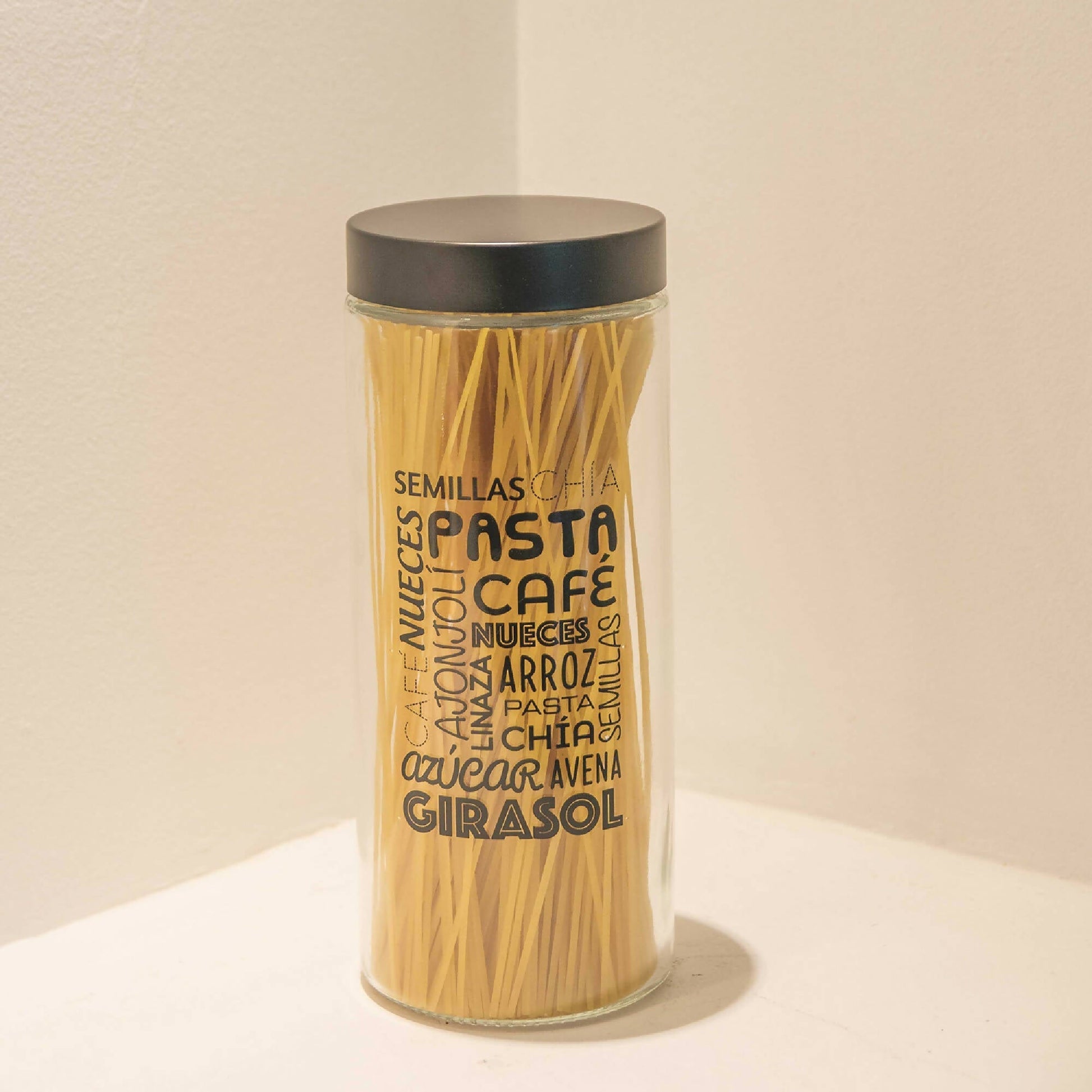 Set 5 Frascos Vidrio Black3#Negro