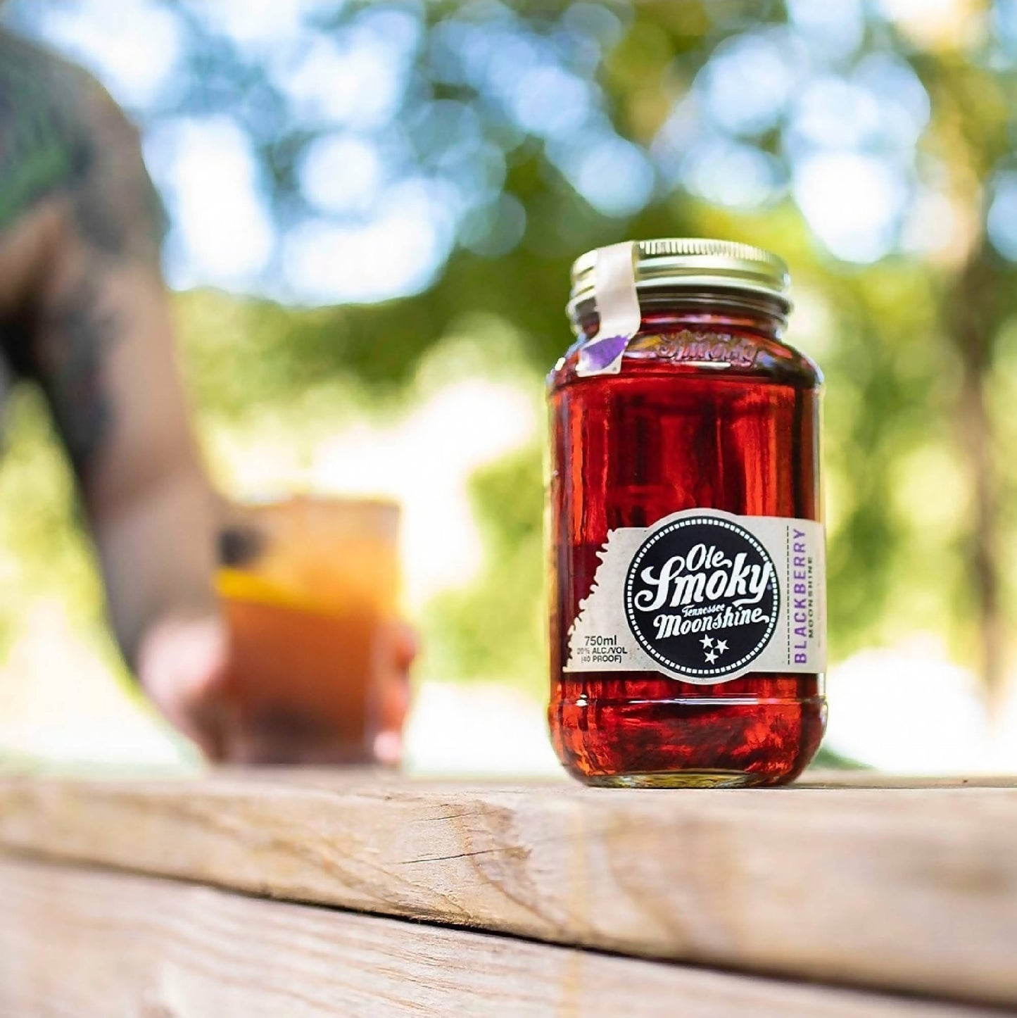 Ole Smoky Whiskey Blackberry 750 ml4#Sin color