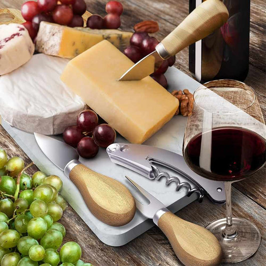 Tabla Aperitivo Quesos Hevea 3 Herramientas1#Blanco