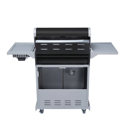 Parrilla Texas Black 4 Quemadores + Quemador Lateral BBQ401GCIB5#Negro