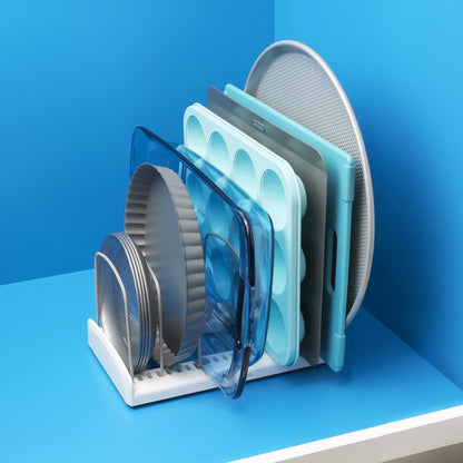 Organizador De Bandejas y Moldes De Repostería1#Blanco