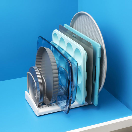 Organizador De Bandejas y Moldes De Repostería1#Blanco