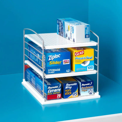 Repisa Organizadora De Despensa Mediana1#Blanco