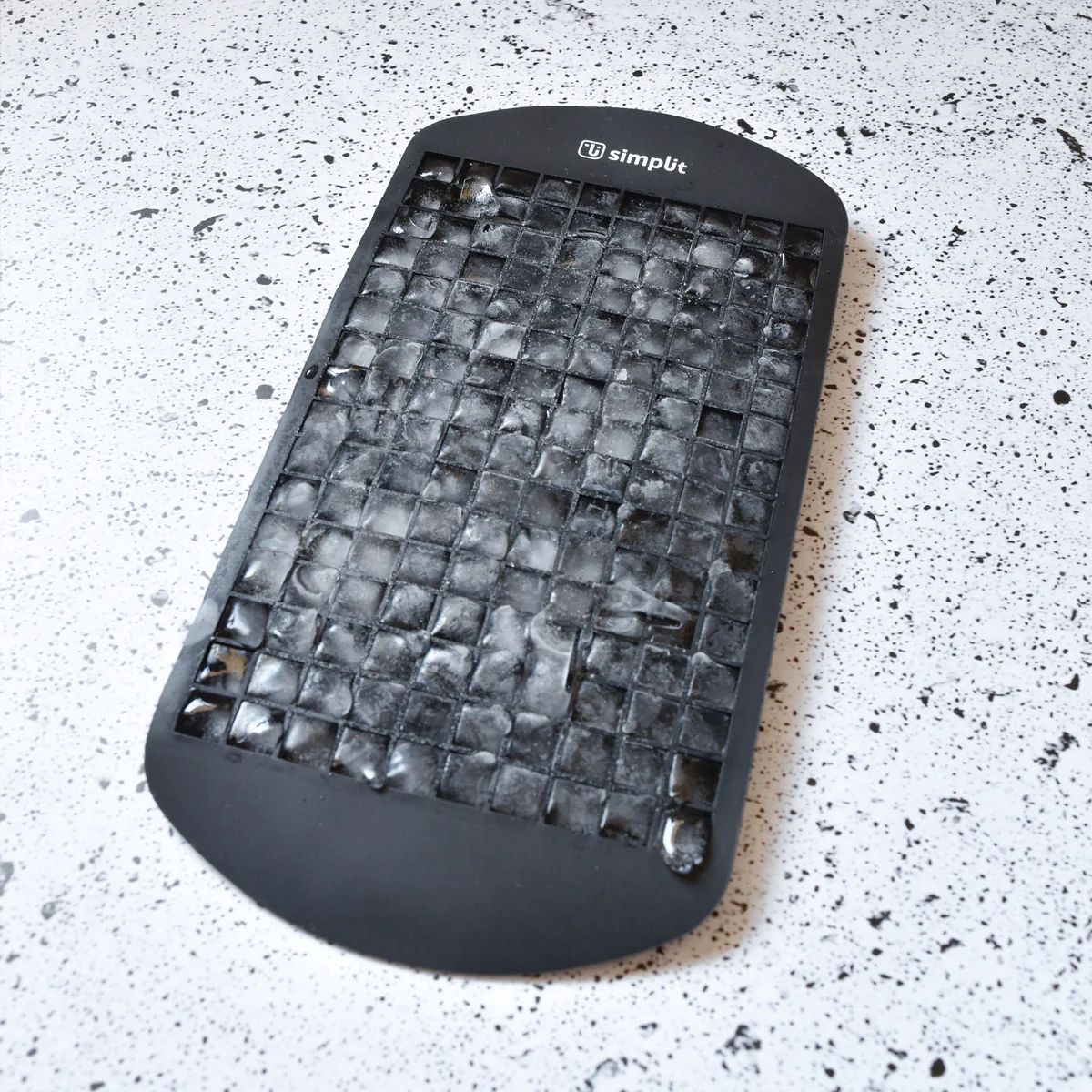 Cubeta de Hielo Silicona 160 Mini Hielos6#Negro