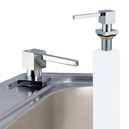 Dispensador Jabón Cuadrado1#Acero