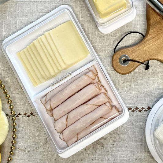 Contenedor Jamón/Queso Doble Break1#Blanco