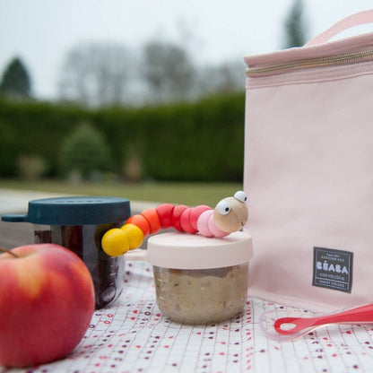 Envases Cristal para Congelar Alimento7#Rosado