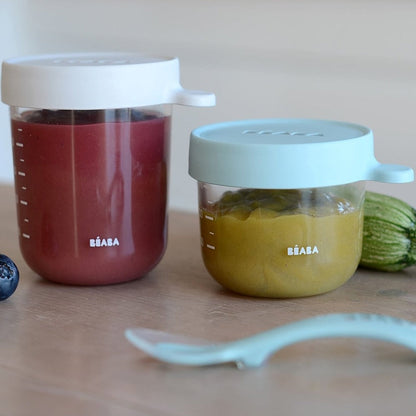 Envases Cristal para Congelar Alimento8#Turquesa