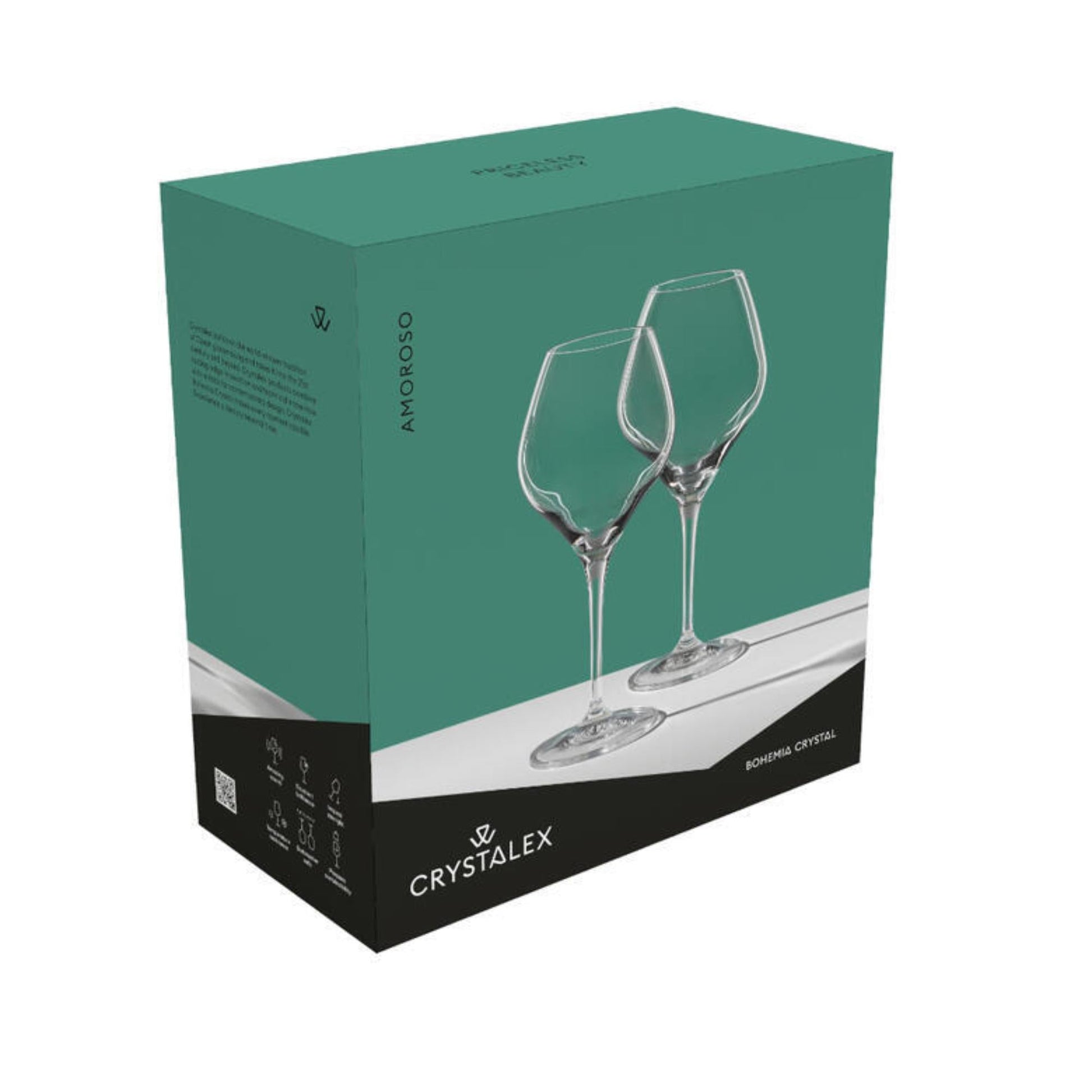 Set 2 Copas Vino Blanco Amoroso2#Sin Color