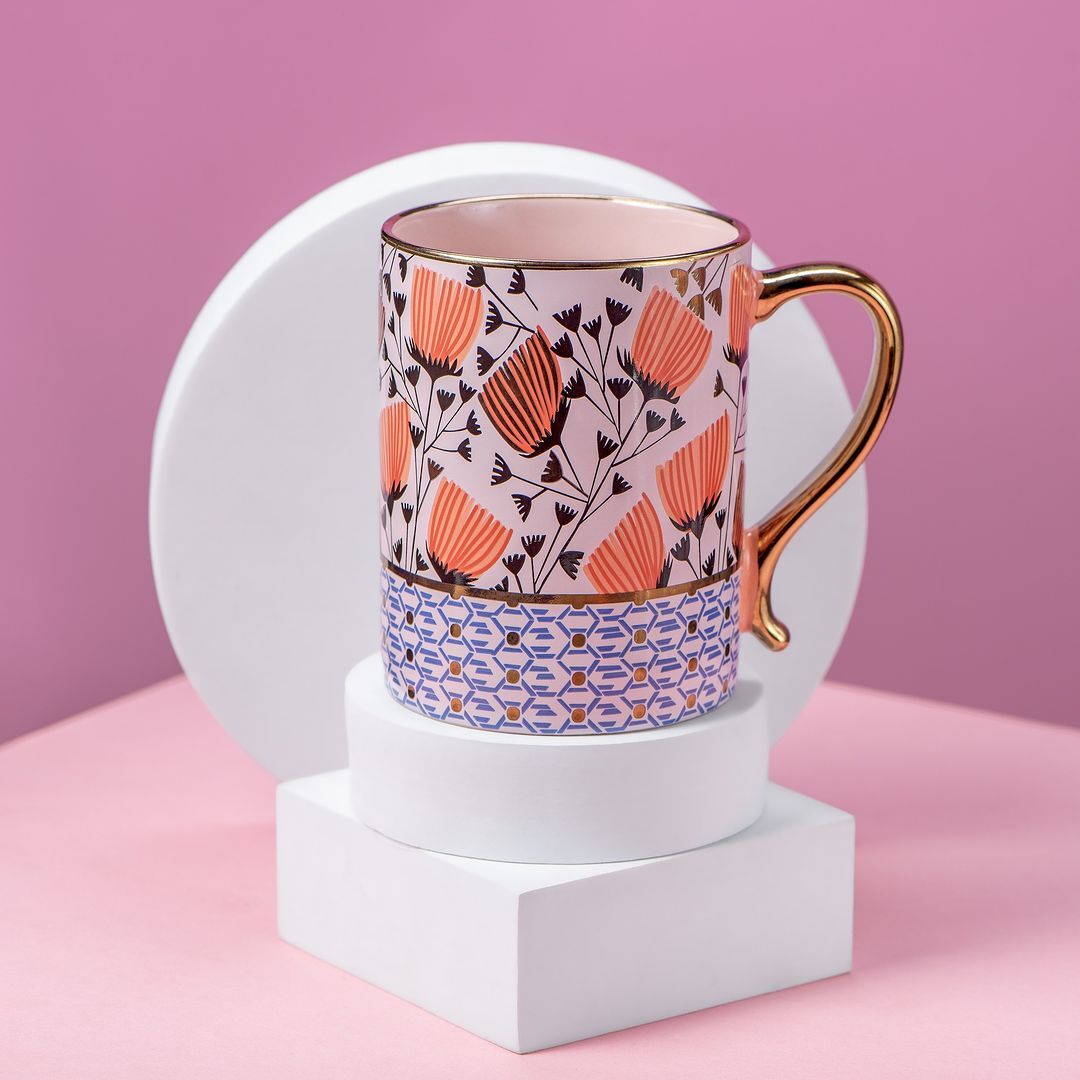 Taza Cerámica 430 ml1#Rosado