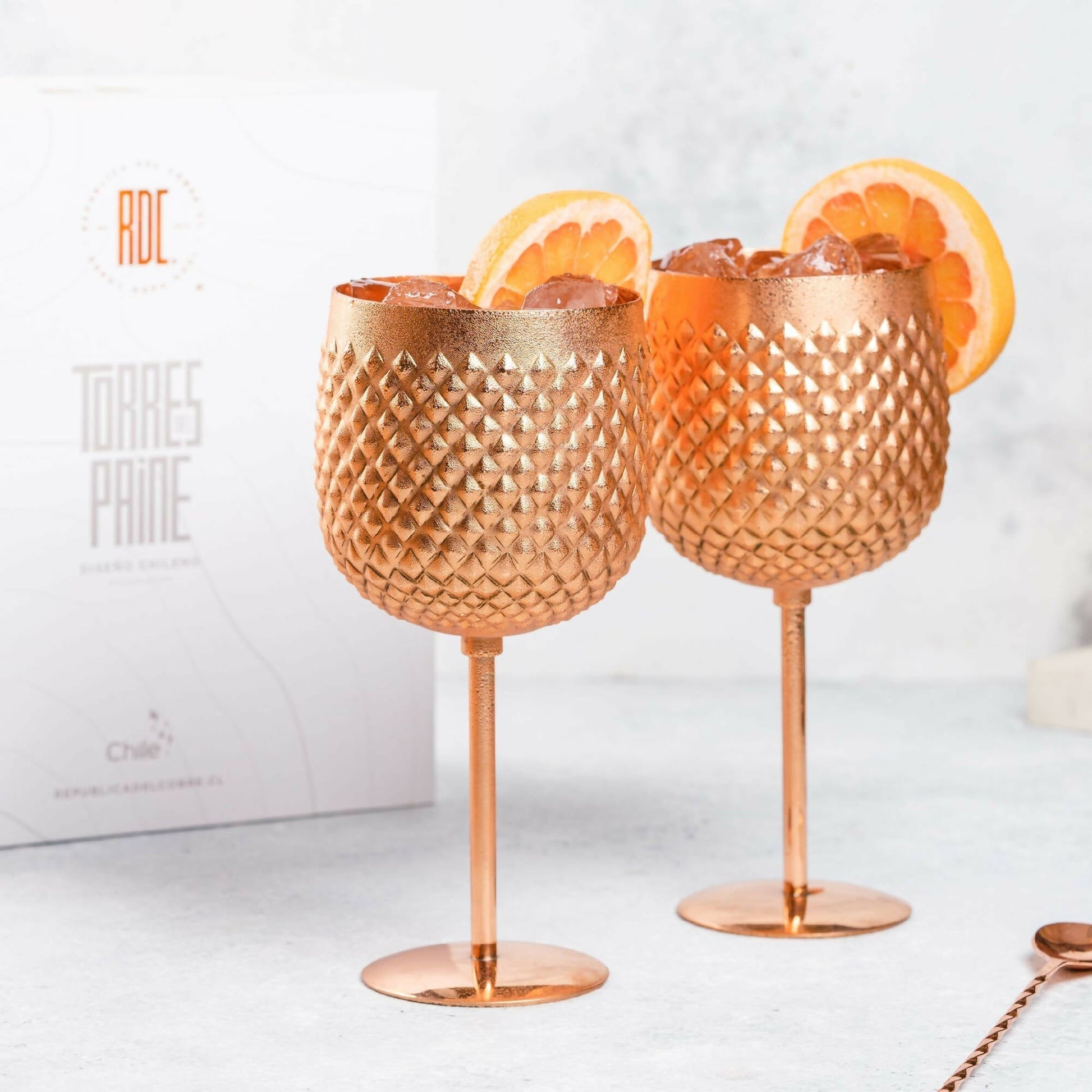 Set 2 Copas Torres del Paine 600 ml1#Cobre