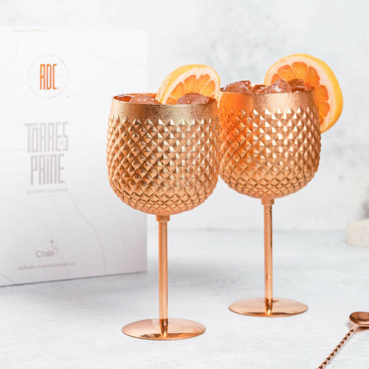 Set 2 Copas Torres del Paine 600 ml1#Cobre