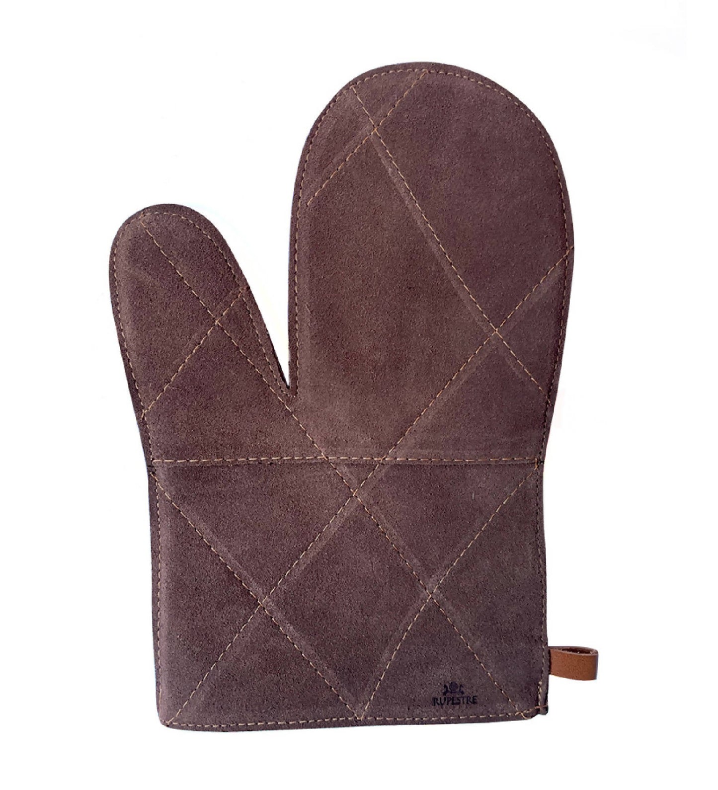 Guante Cuero Reno Oscuro L