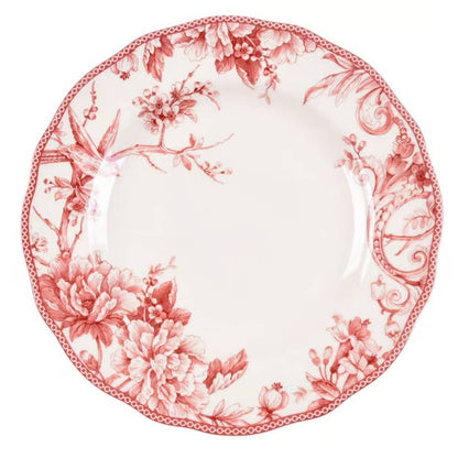 Juego Vajilla 24 Piezas Porcelana Adelaide2#Rojo