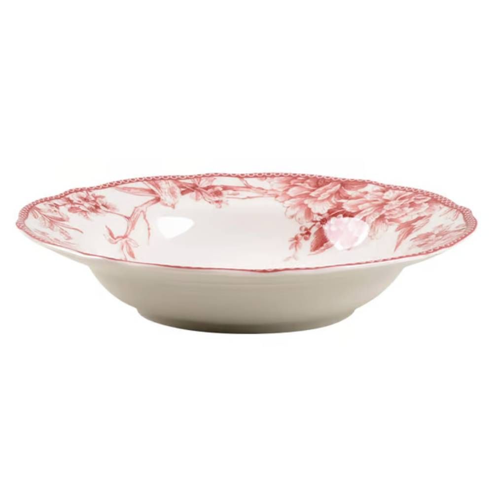 Juego Vajilla 24 Piezas Porcelana Adelaide4#Rojo