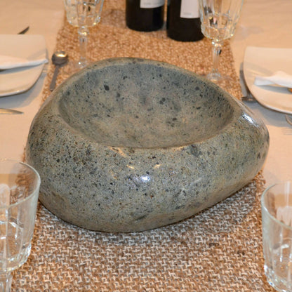 Centro de Mesa Piedra Oscuro2#Gris Oscuro