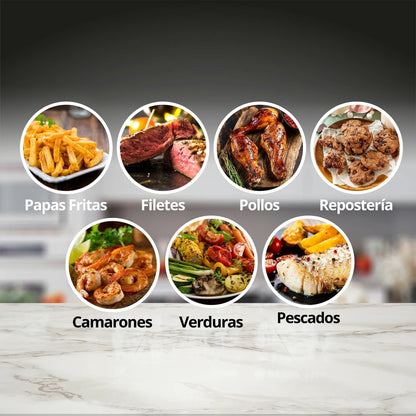 Freidora de Aire Digital Thor Round Heat 4 Lts4#Negro