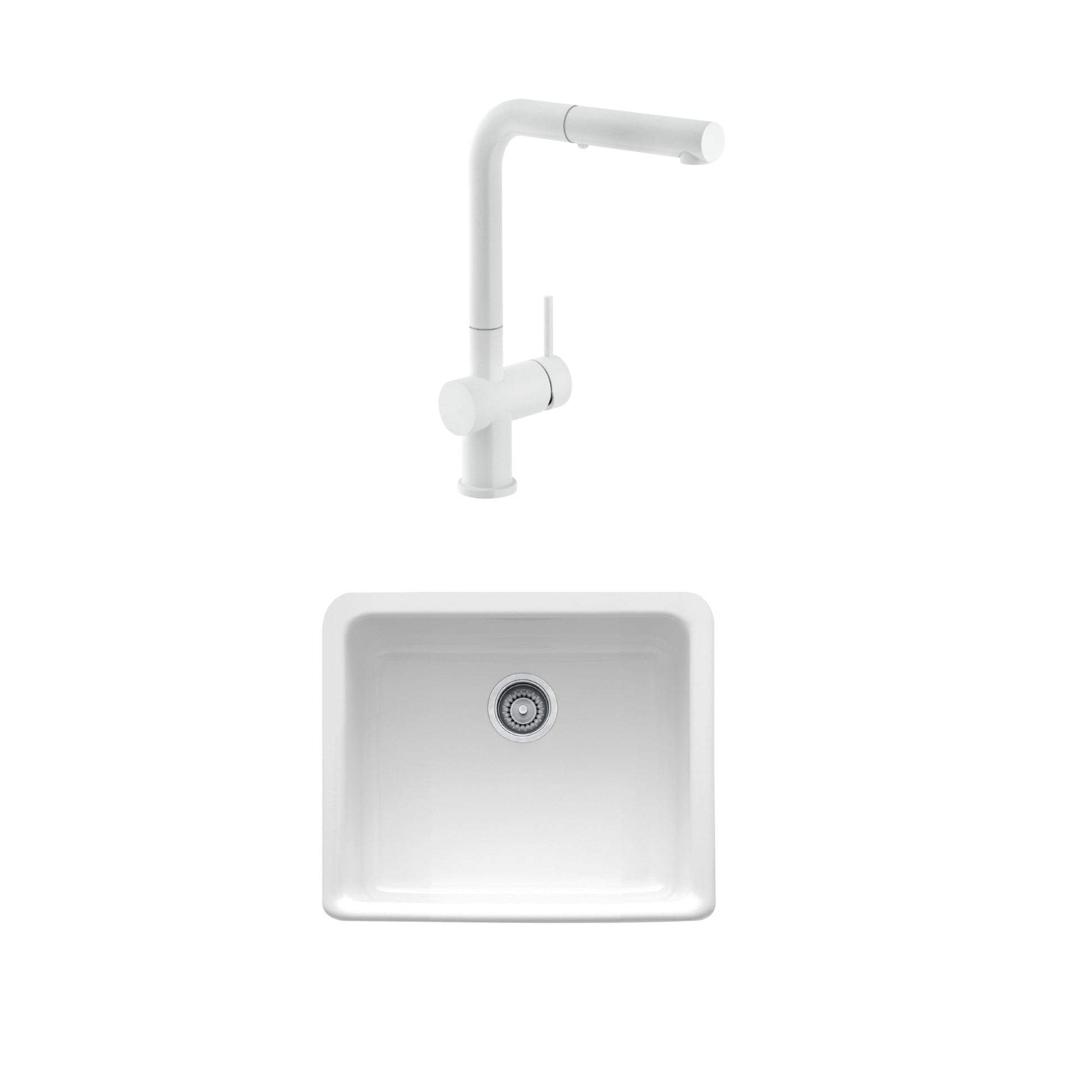 Kit 2 Grifería + Lavaplatos1#Blanco