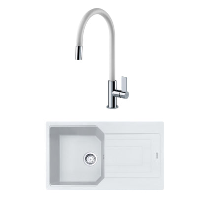 Kit 4 Grifería + Lavaplatos1#Blanco