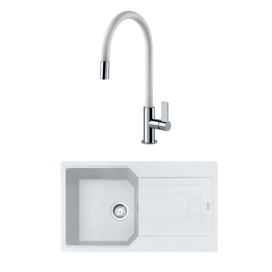 Kit 4 Grifería + Lavaplatos1#Blanco