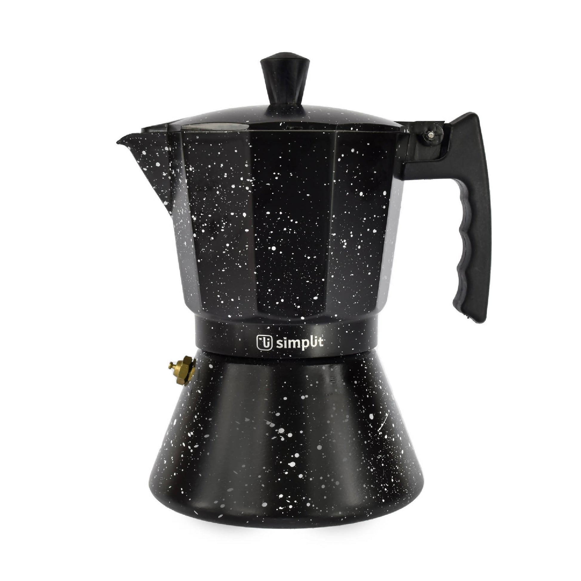 Cafetera Italiana Granito 4 Tazas2#Negro