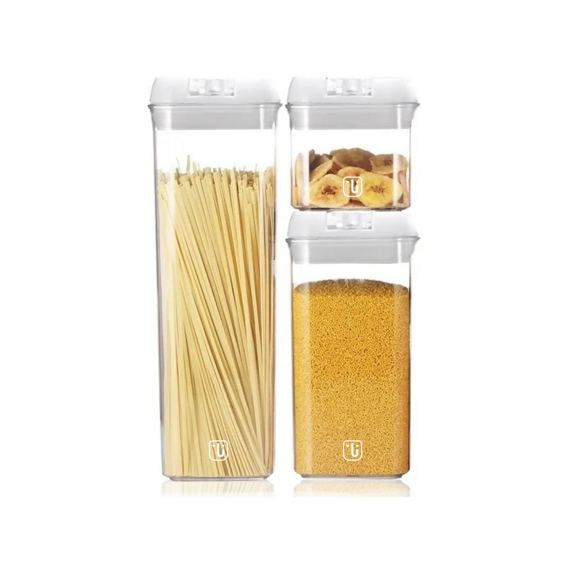 Set de 3 Contenedores Herméticos Plástico2#Sin color