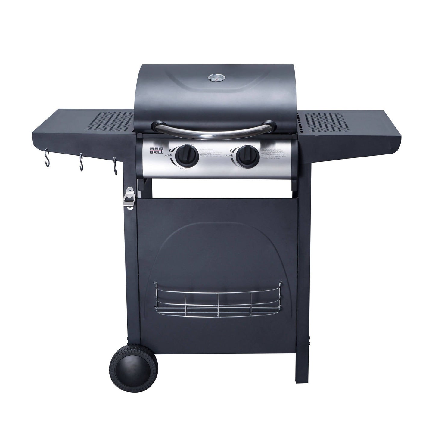 Parrilla Houston 2 Quemadores Pro BBQ201GCPRO2#Negro