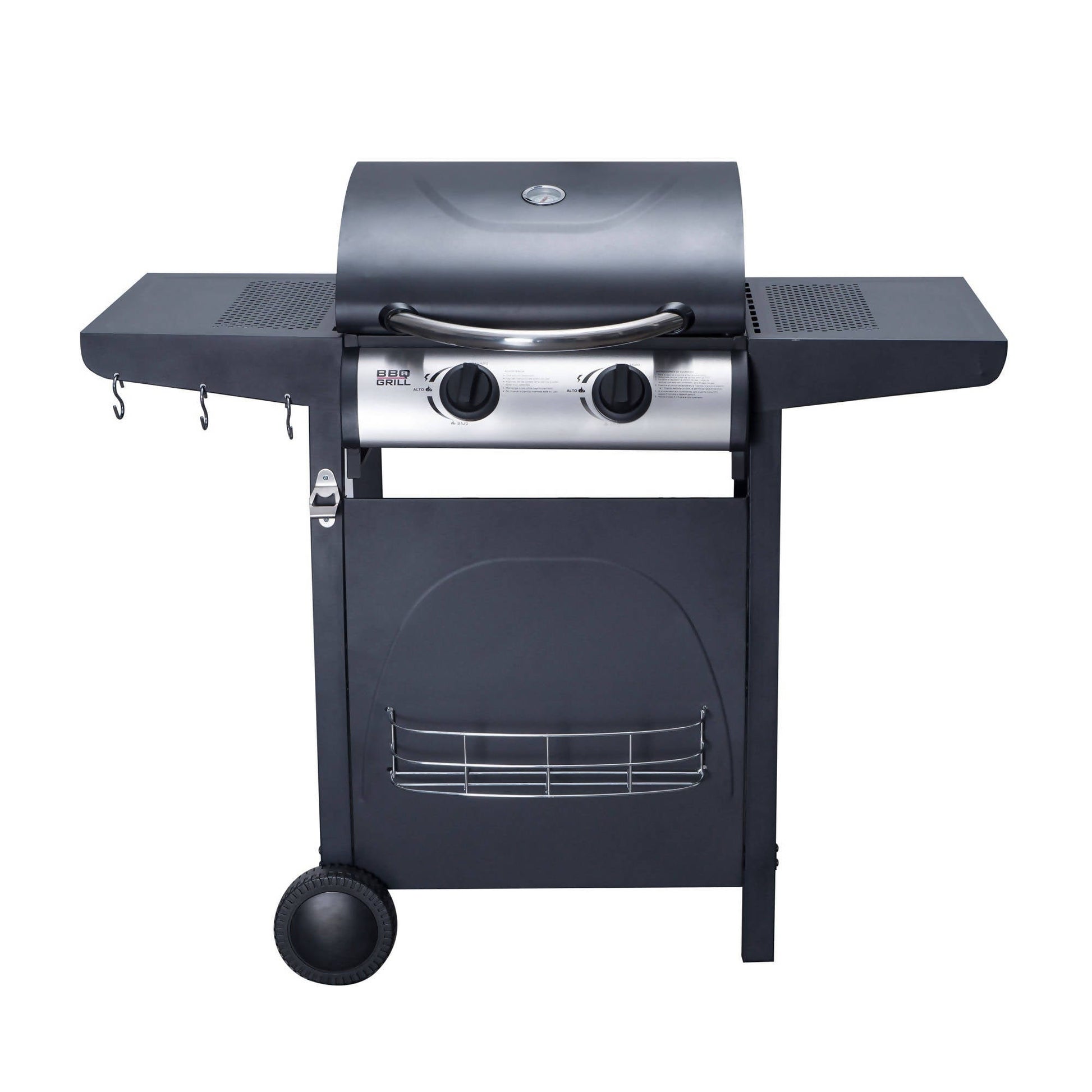 Parrilla Houston 2 Quemadores Pro BBQ201GCPRO2#Negro